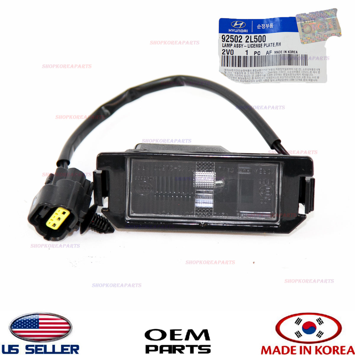 GENUINE Rear License Plate Light Right Passenger Side ⭐OEM⭐ Veloster 2012-2017