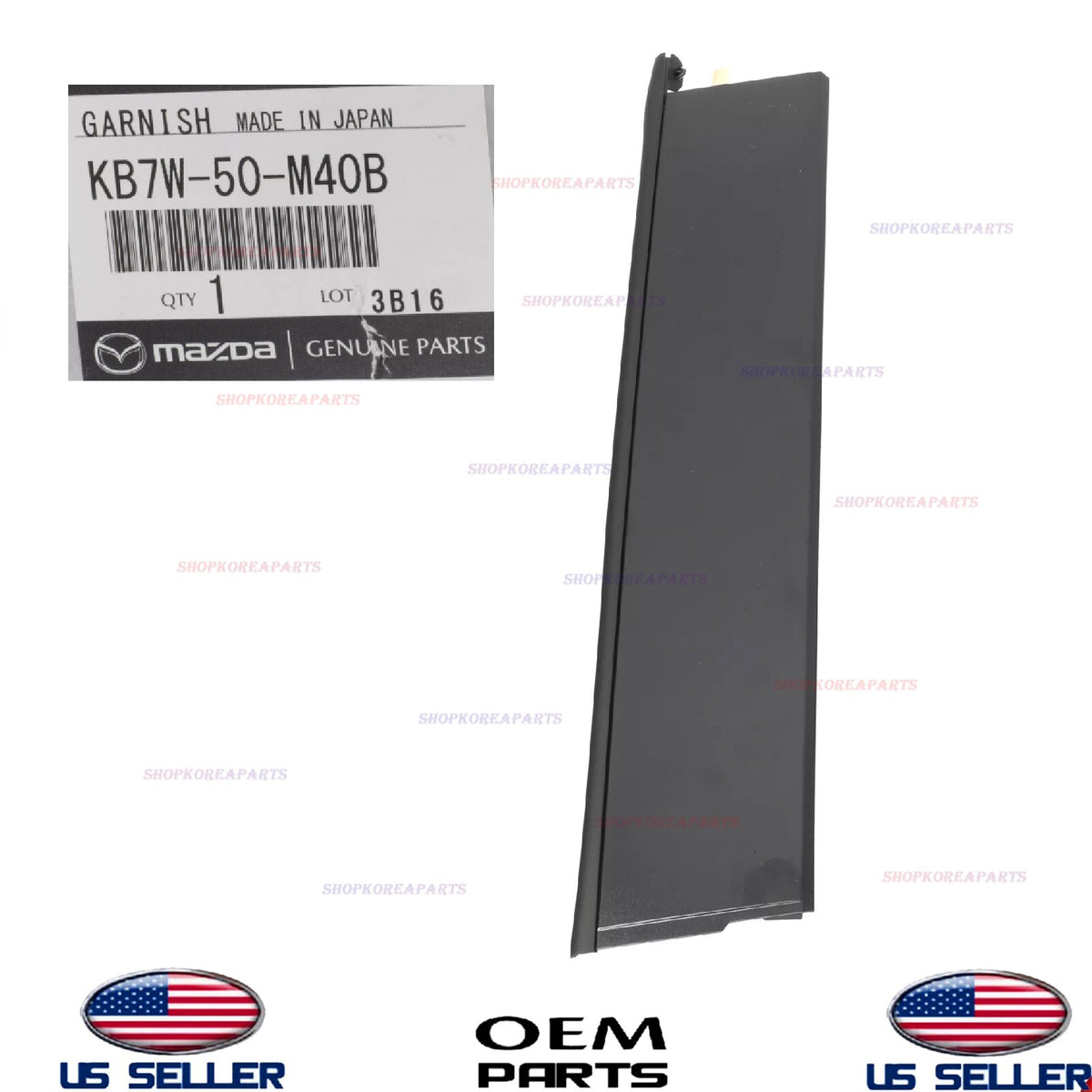 GENUINE OEM Rear Door LEFT Driver Side Molding Applique 2017-2024 Mazda CX-5