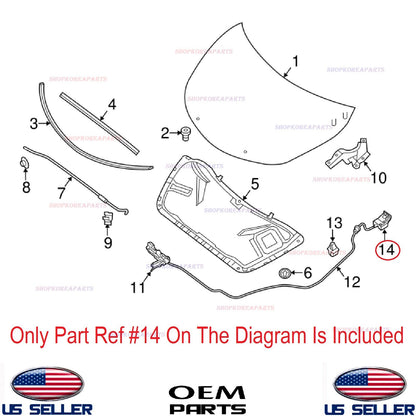 GENUINE Hood & Fuel Lid Lock Release Handle ⭐OEM⭐ NISSAN *See compatibility