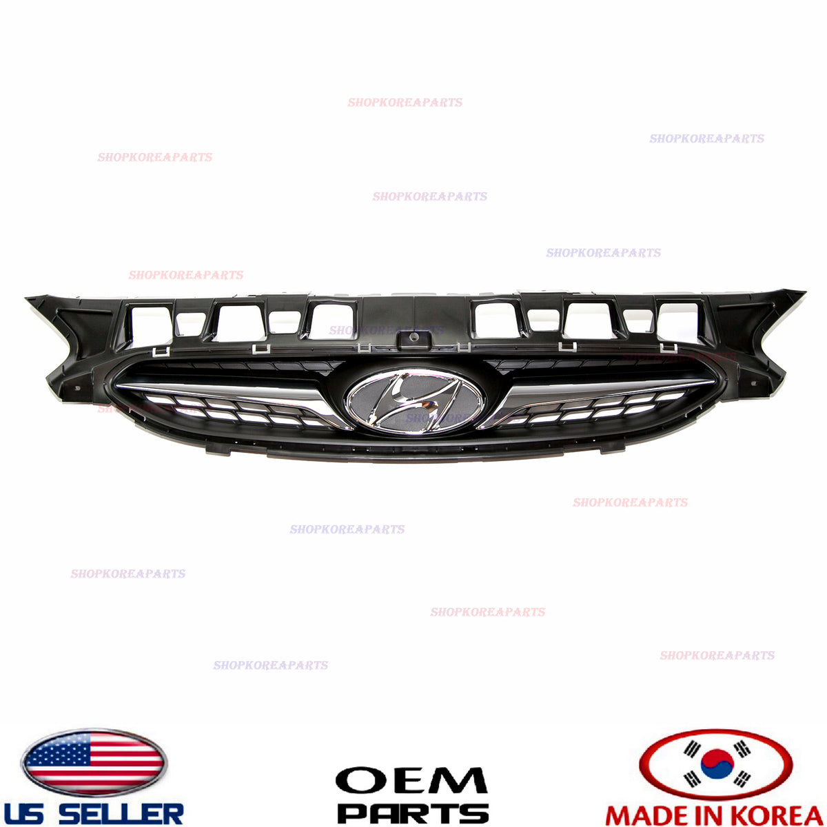 ✅GENUINE✅ Front Radiator Grille with Emblem OEM 2012-2014 Hyundai Accent