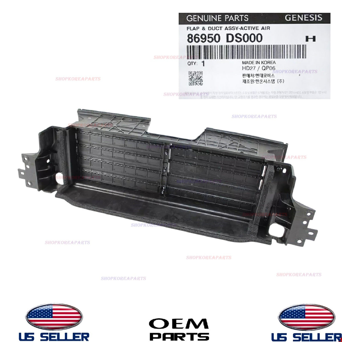 GENUINE Grille Active Air Shutter Flap Duct Deflector 2023-2025 GV70 ELECTRIC