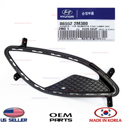GENUINE Front Bumper Fog Lamp Hole Cover RH Passsenger Side Genesis Coupe 13-16