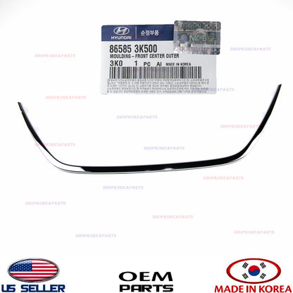 GENUINE Grille Chrome Radiator Surround Trim Front Center Molding Sonata 09-10