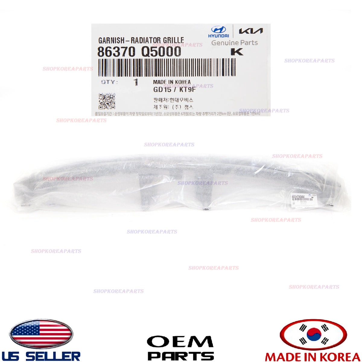 GENUINE Front Radiator Grille Trim Bezel Upper Garnish OEM Kia Seltos 2.0L 21-23