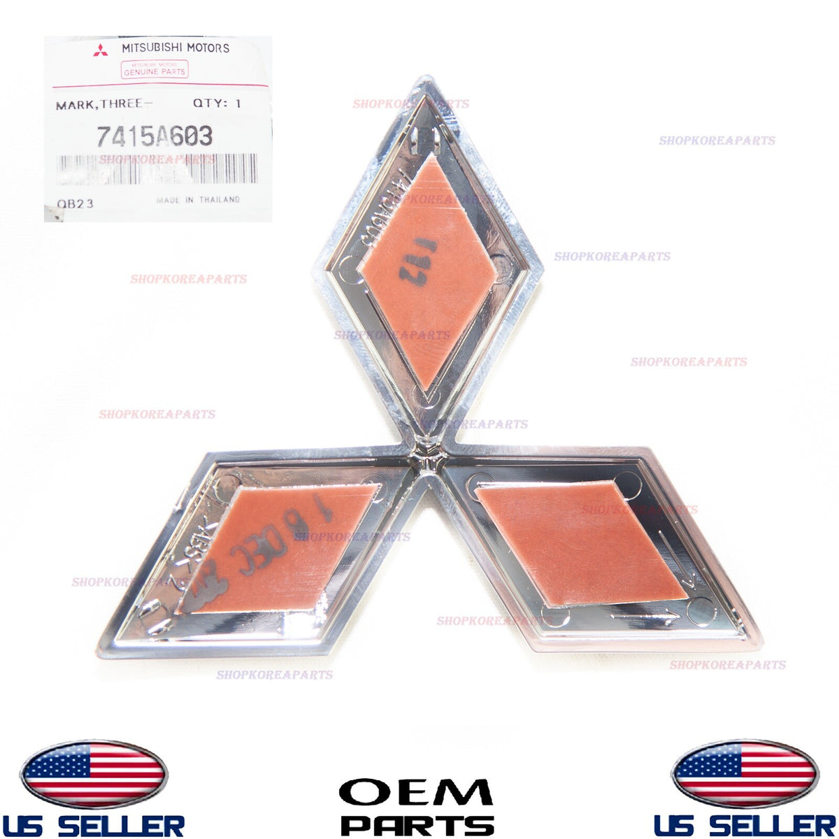 GENUINE Front Grille Emblem Logo ⭐OEM⭐ Mitsubishi 2008-2025 *See Compatibility
