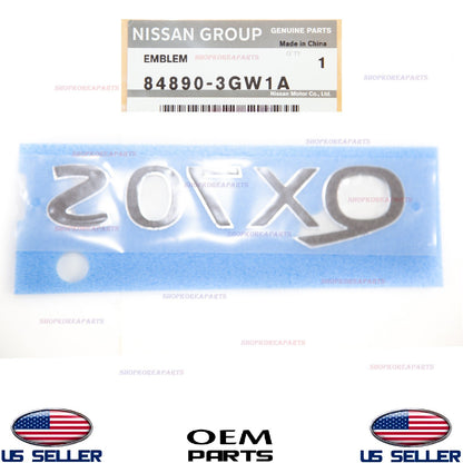 GENUINE OEM Rear Trunk Lid QX70S Emblem Nameplate 2014–2017 Infiniti 84890-3GW1A
