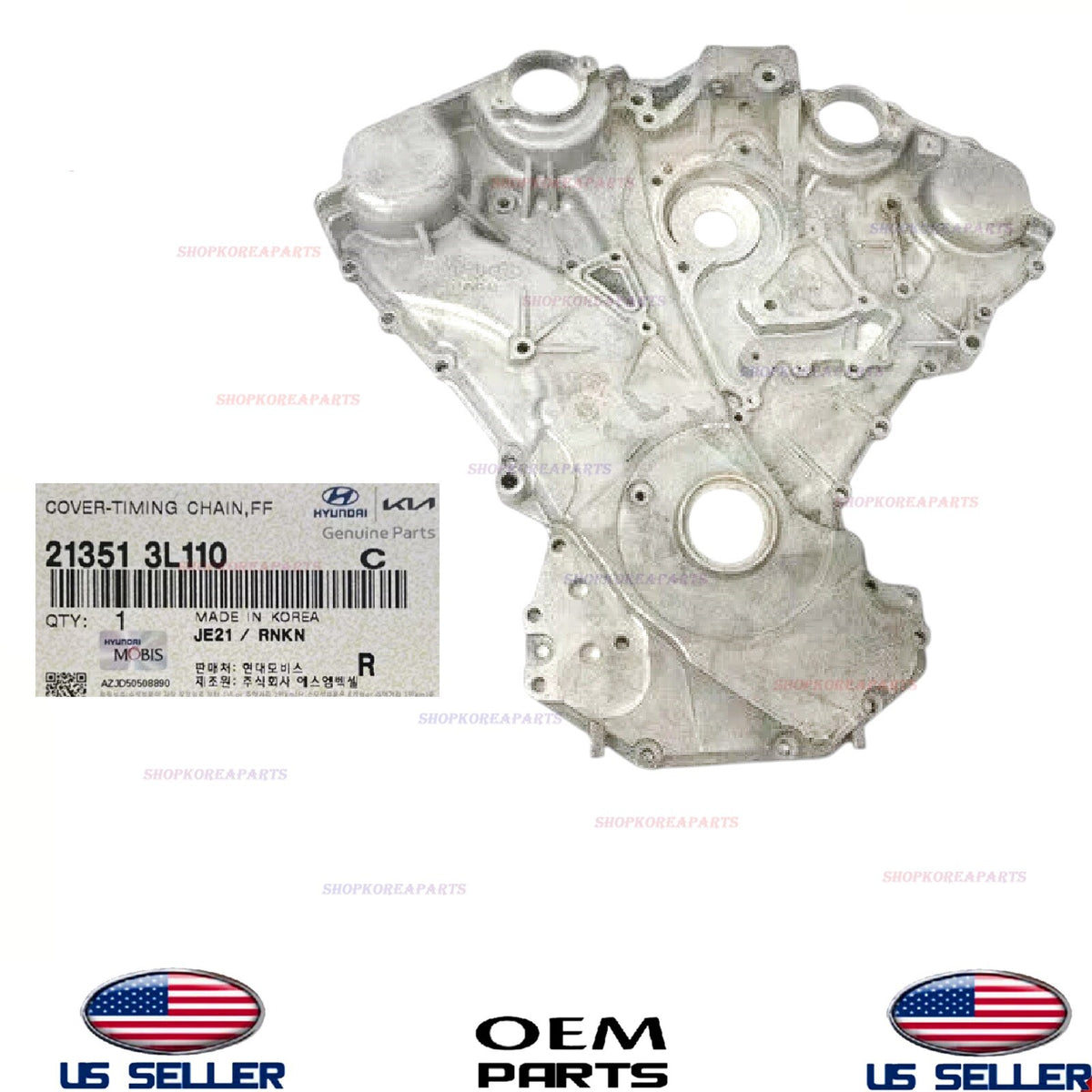 GENUINE Front Engine Timing Cover 2017-2025 Hyundai Kia 3.8L 3.3L V6 *See List