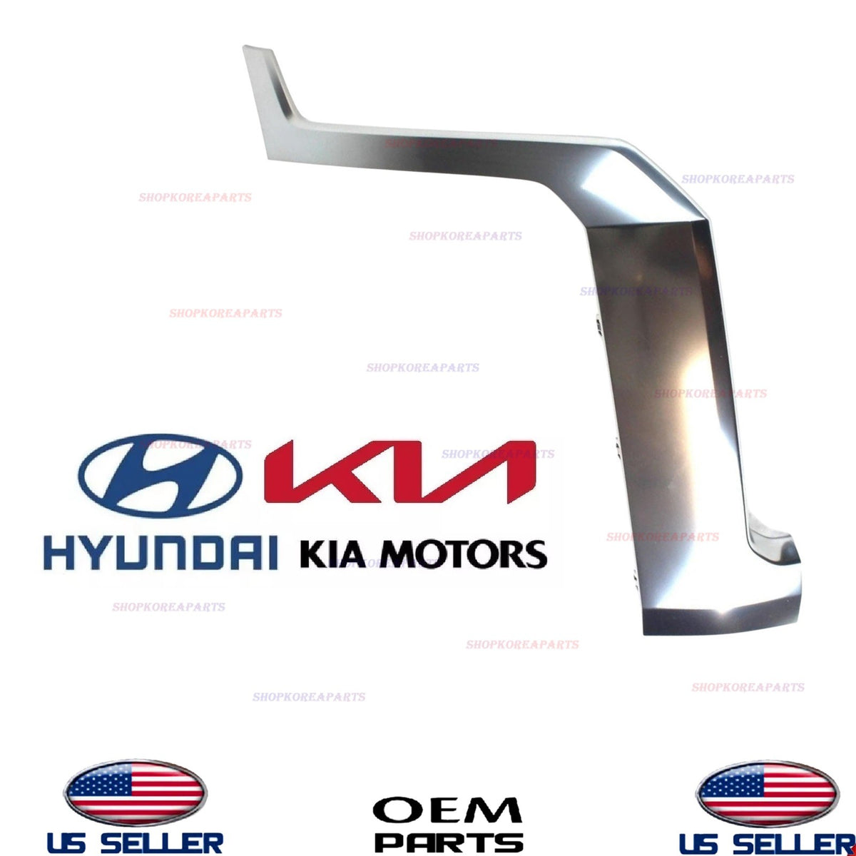 GENUINE Front Bumper Molding Trim RIGHT Passenger ⭐ Palisade Calligraphy 2023-25