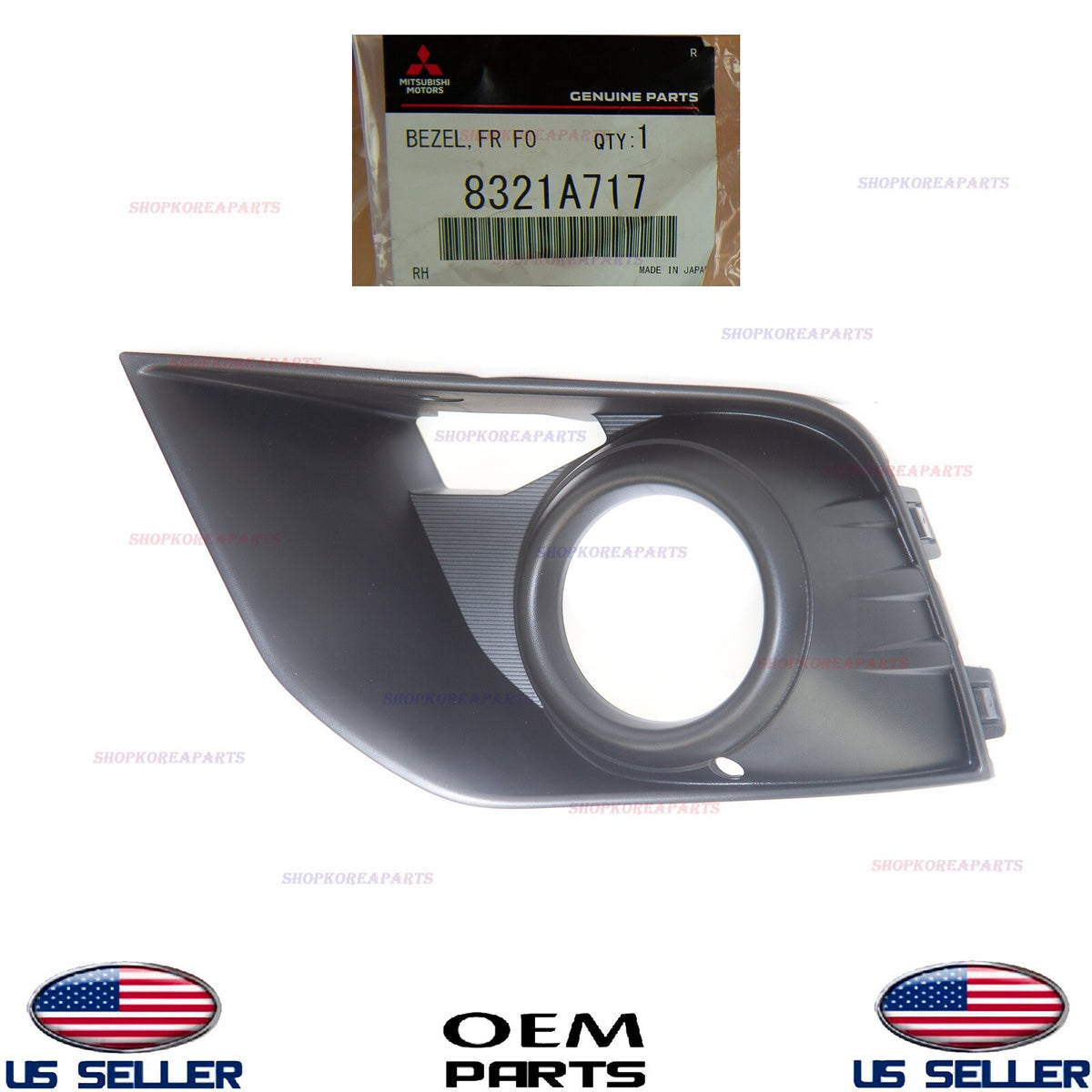 GENUINE Fog Lamp Bezel Cover Front LEFT Driver Side OEM Outlander Sport 2016-17