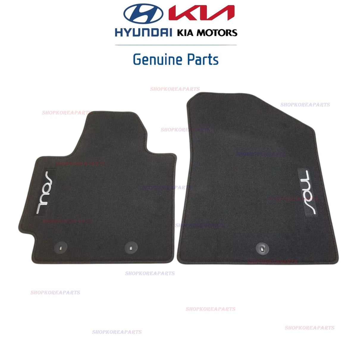 FITS: 14 - 19 KIA SOUL CARPETED FLOOR MAT SET 4PC OEM NEW