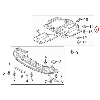 GENUINE Rear Under Engine Cover Splash Shield OEM Kia Optima 2.4L 2017-2020