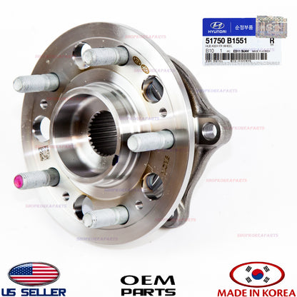 WHEEL HUB & BEARING FRONT GENUINE G80 GENESIS 3.8L 4WD 2015-2017 51750B1551