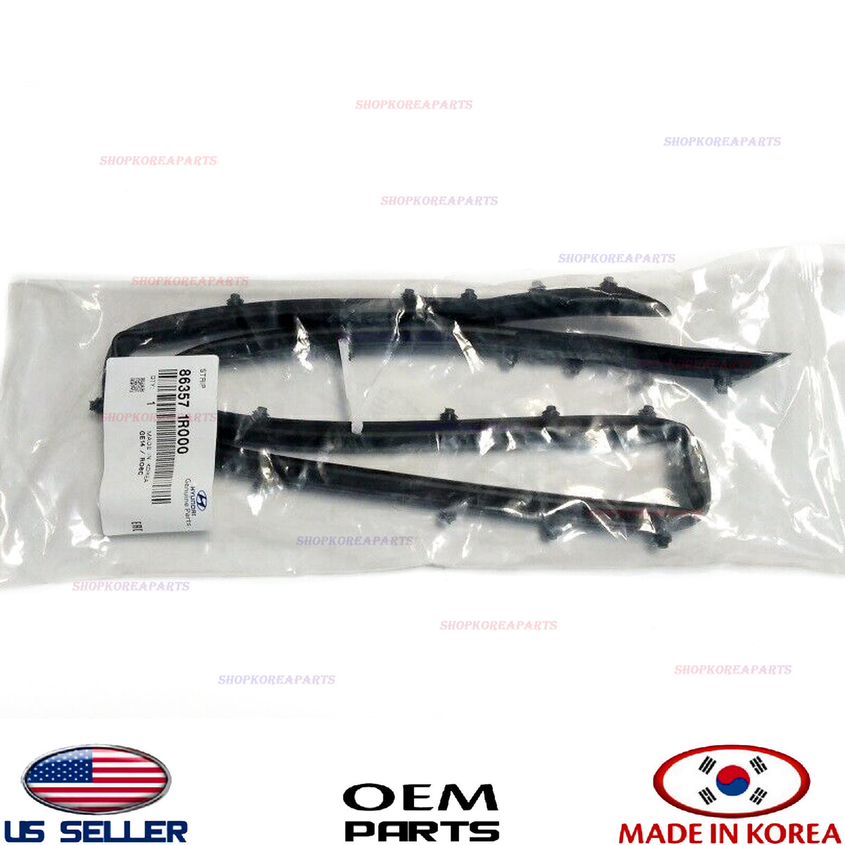 GENUINE Front Bumper Hood Seal Strip ⭐OEM⭐ Hyundai Accent 2012-2017 863571R000