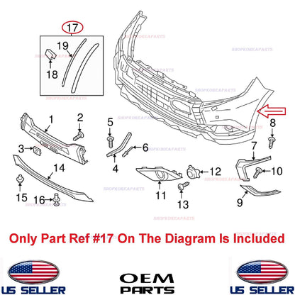 GENUINE Front Bumper Fender Molding Left Driver Side OEM Outlander 2014-2020