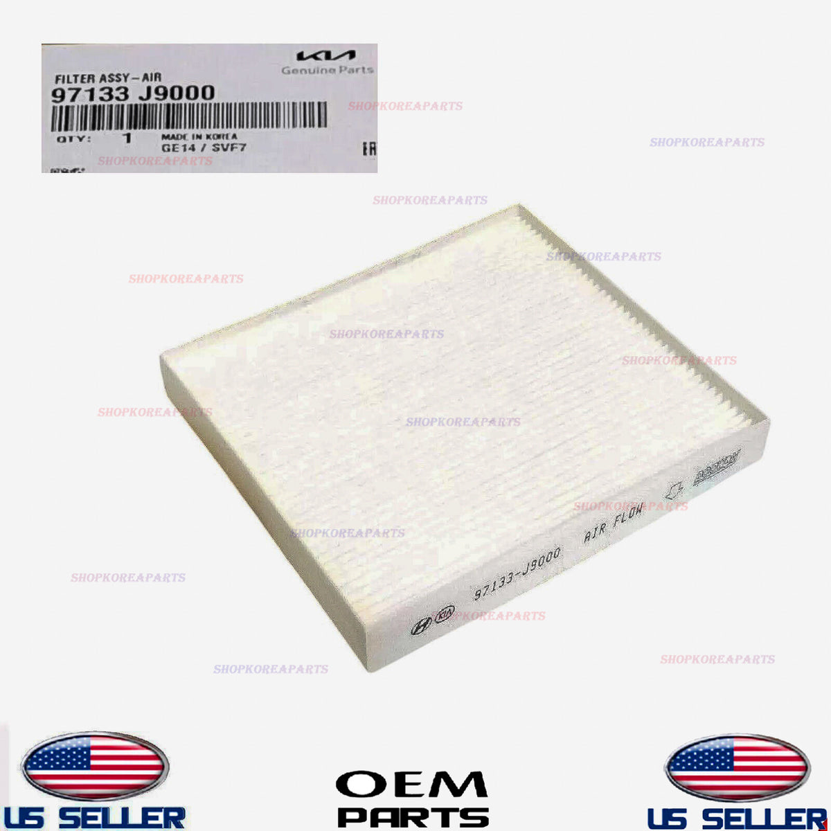 GENUINE A/C Cabin Air Filter OEM Venue Kona Tucson Veloster *See compatibility