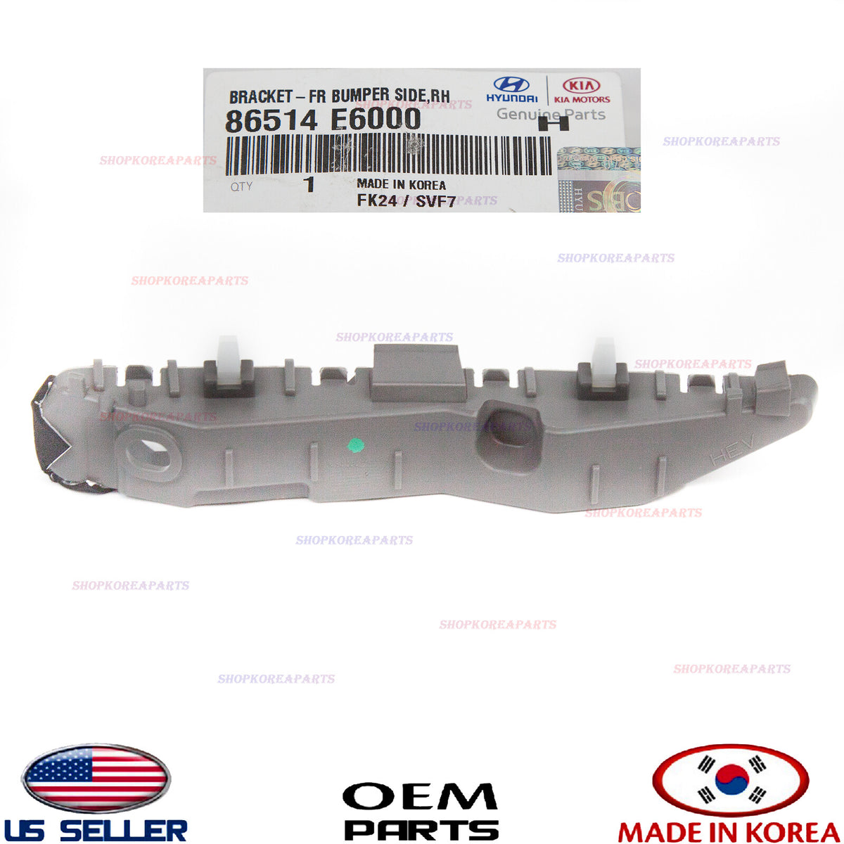 GENUINE Front Bumper Bracket Mounting RIGHT Passenger ⭐ SONATA Hybrid 2016-2017