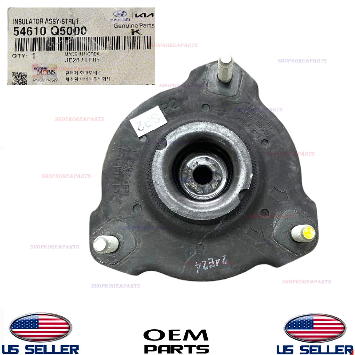 GENUINE OEM Front Strut Mount Insulator 2021-2026 Kia Seltos 54610-Q5000