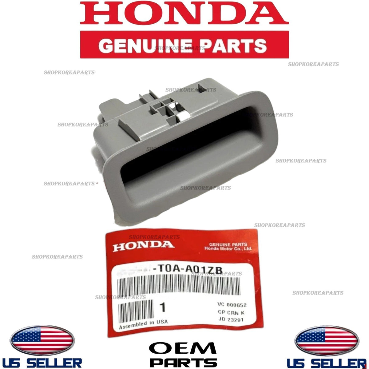 FITS: 12 - 14 HONDA CR-V LIFTGATE TAILGATE PULL POCKET WARM GRAY OEM NEW