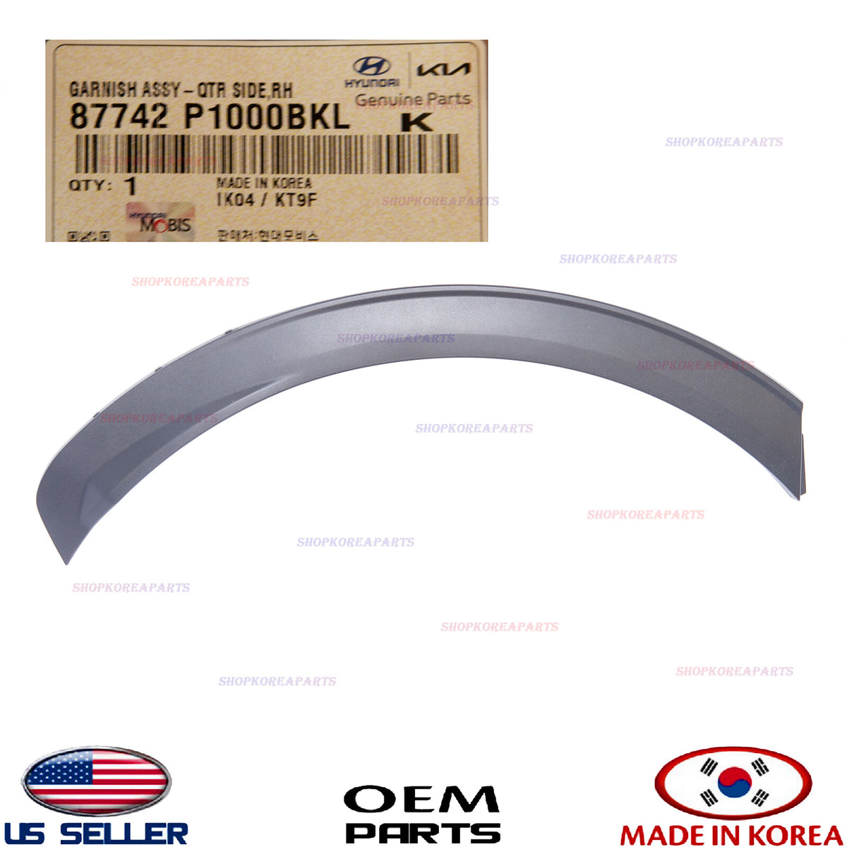 GENUINE OEM Rear Fender Wheel Arch Molding Right Passenger 2023-2026 Sportage