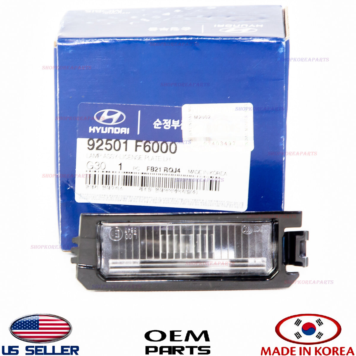 GENUINE Rear License Plate Lamp Light LEFT ⭐OEM⭐ HYUNDAI KIA *See compatibility