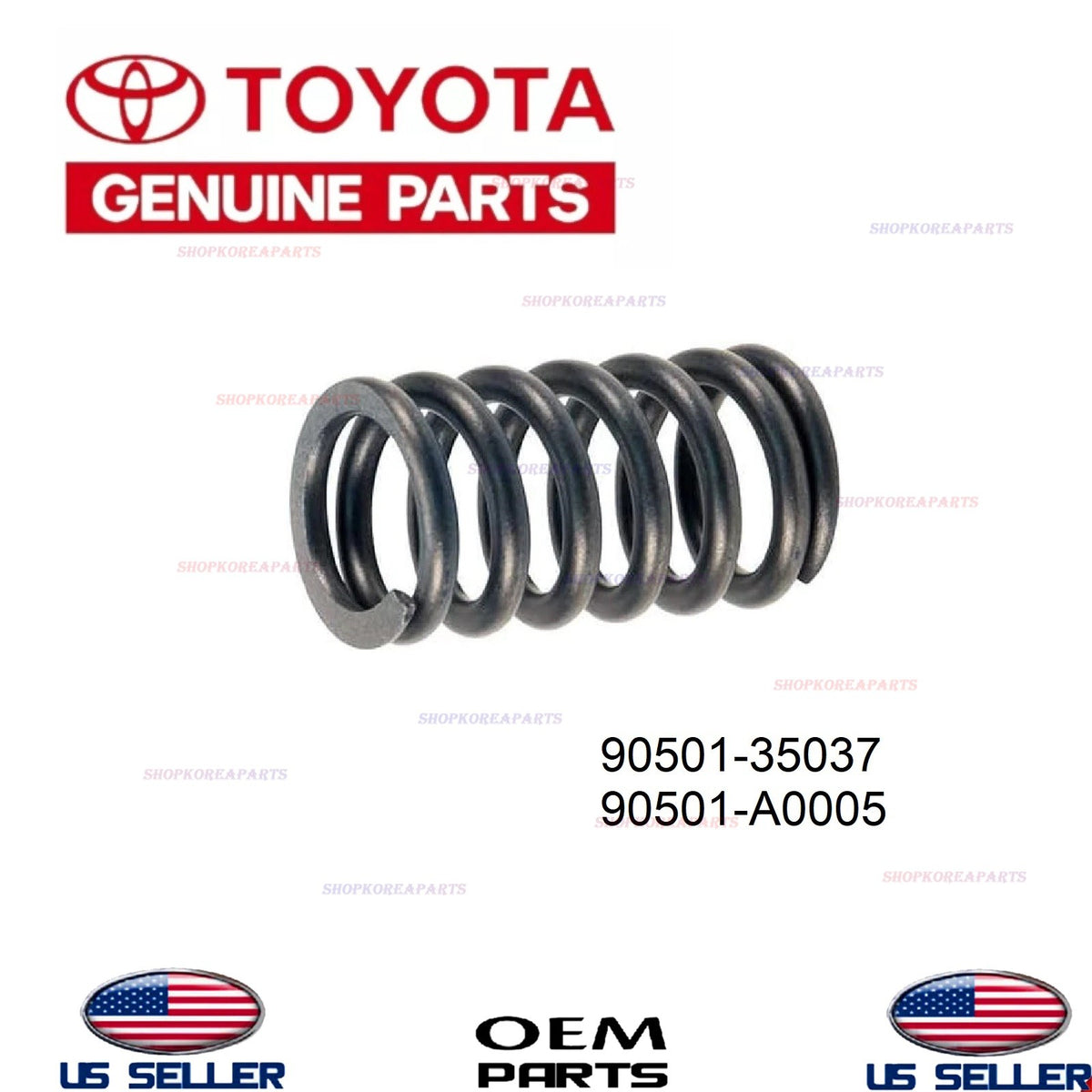 GENUINE OEM Front Exhaust Pipe Spring 2000-2025 Toyota 90501-A0005