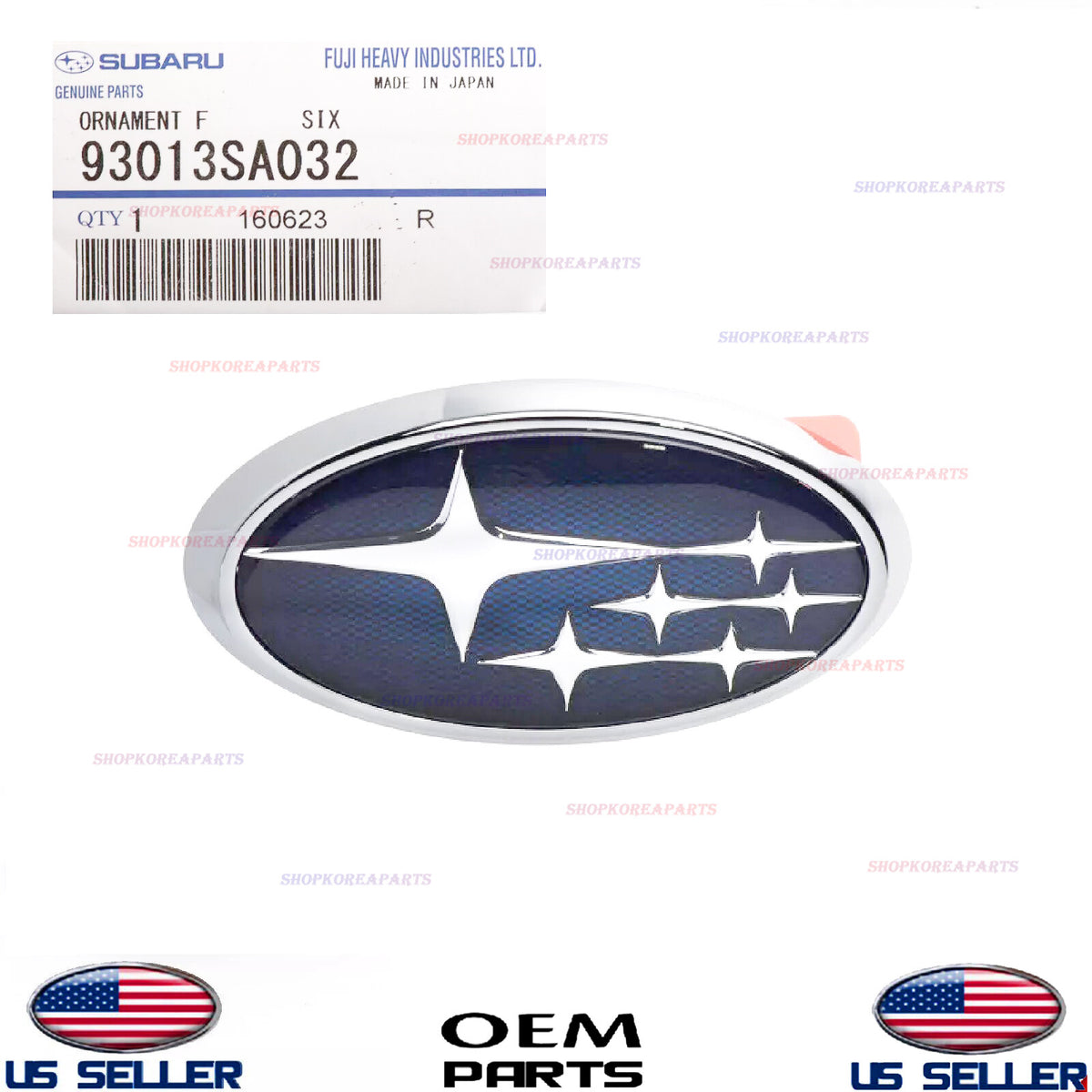 GENUINE Front Grille Emblem Logo ⭐OEM⭐ Subaru *See Compatibility 93013SA032