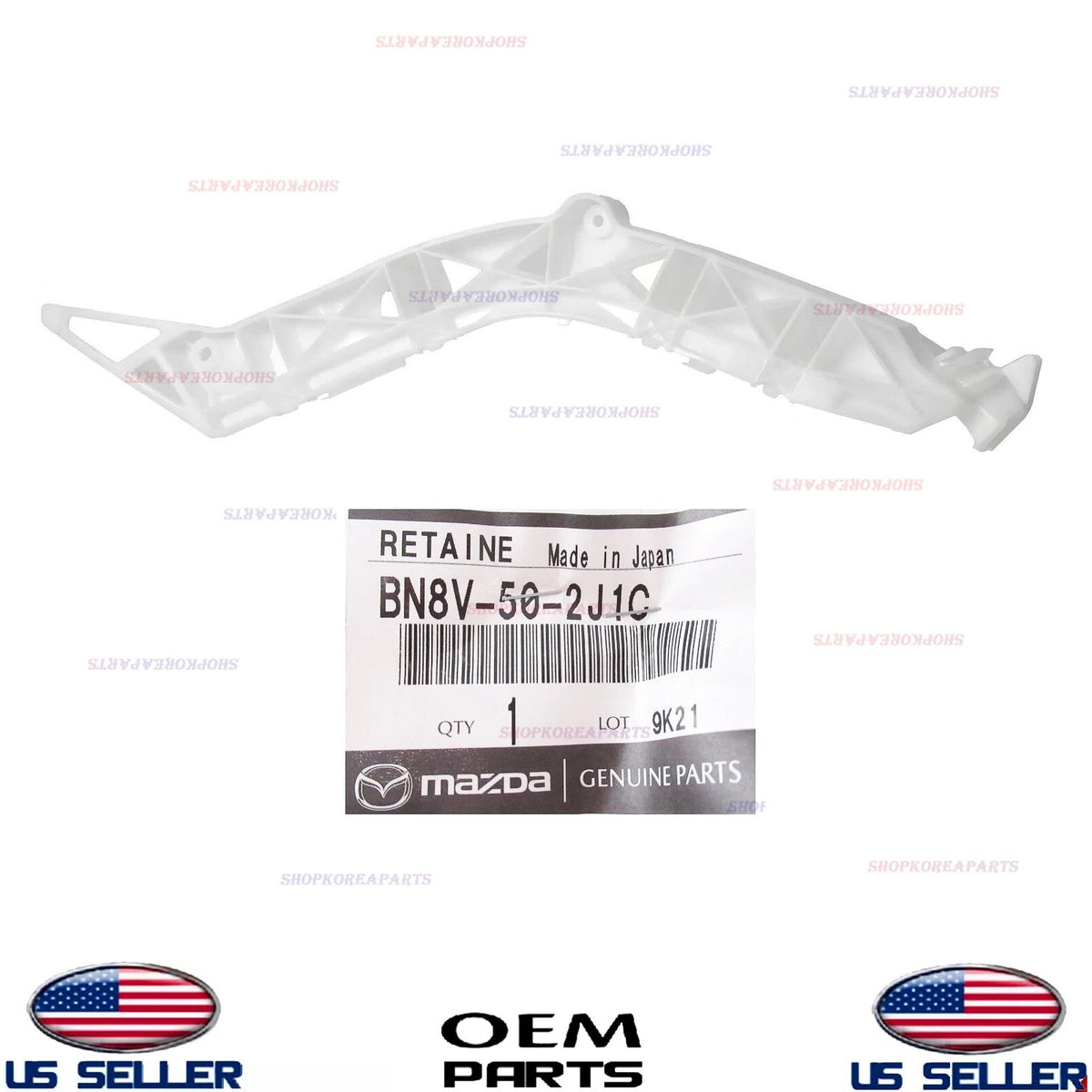 GENUINE OEM Rear LEFT Driver Bumper Cover Bracket 2004-2009 Mazda3 Sedan