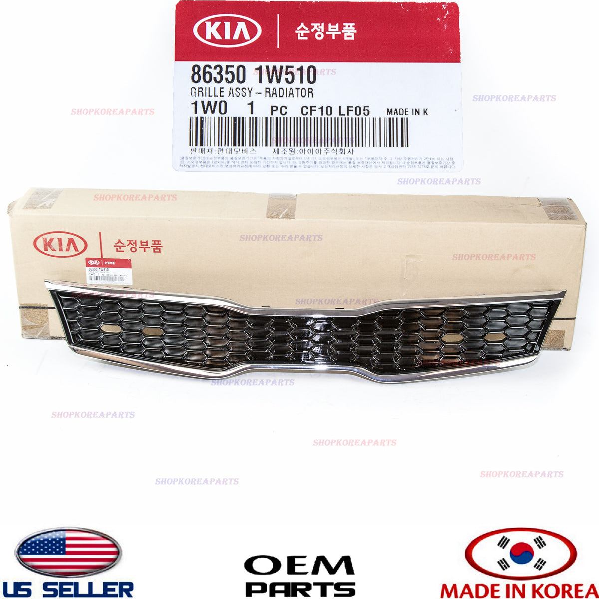GENUINE Front Bumper Radiator Grille OEM Rio Forte SEDAN 4 door 2016-2017