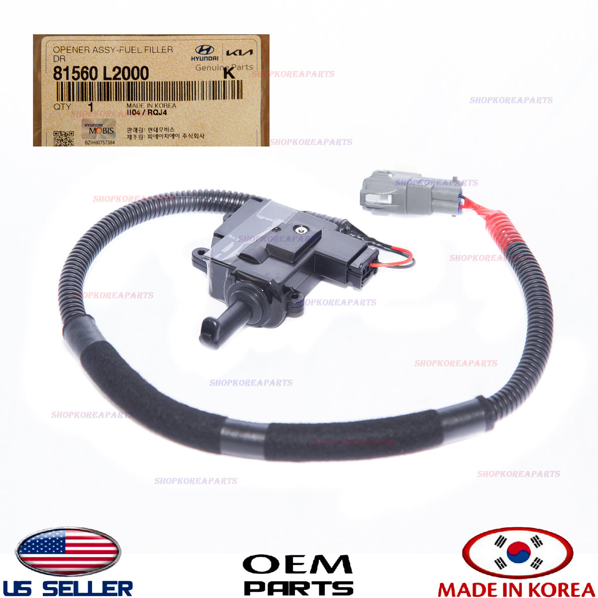 GENUINE OEM Fuel Filler Door Opener Motor Actuator 2021-2026 Kia K5 81560-L2000