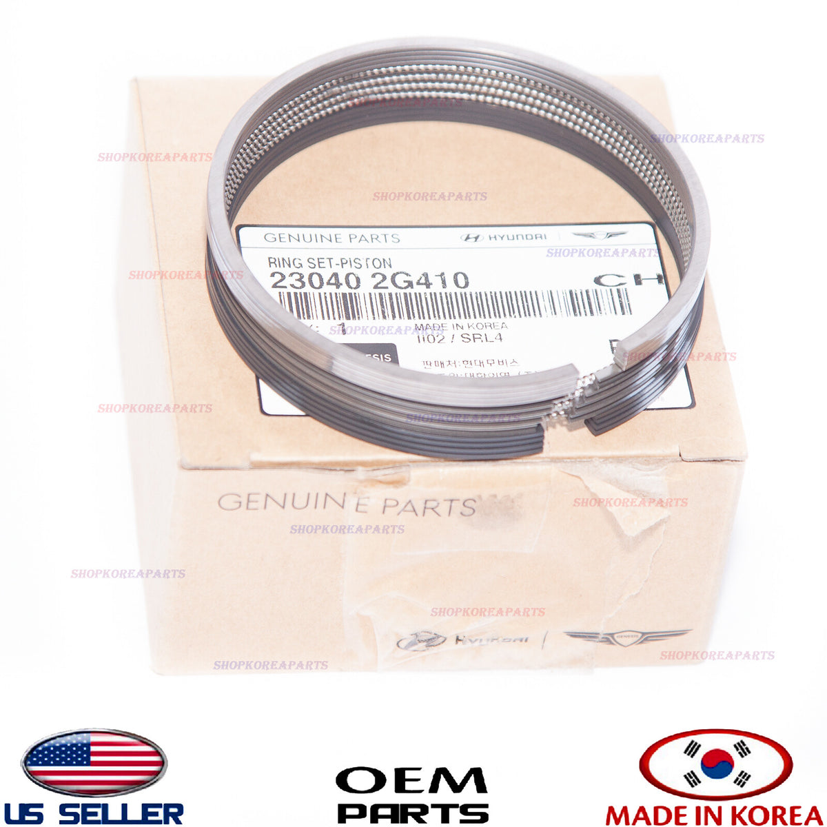 GENUINE Engine Piston Ring SET ⭐OEM⭐ HYUNDAI KIA 2.0L Turbo *See compatibility