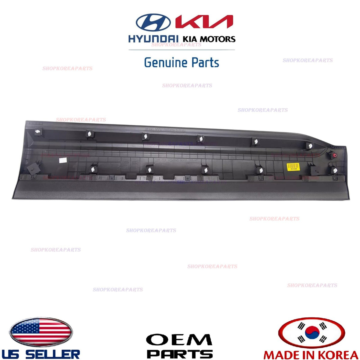 GENUINE Front Door Lower Molding BLACK LEFT Driver Side OEM⭐ Santa Fe 2021-2023