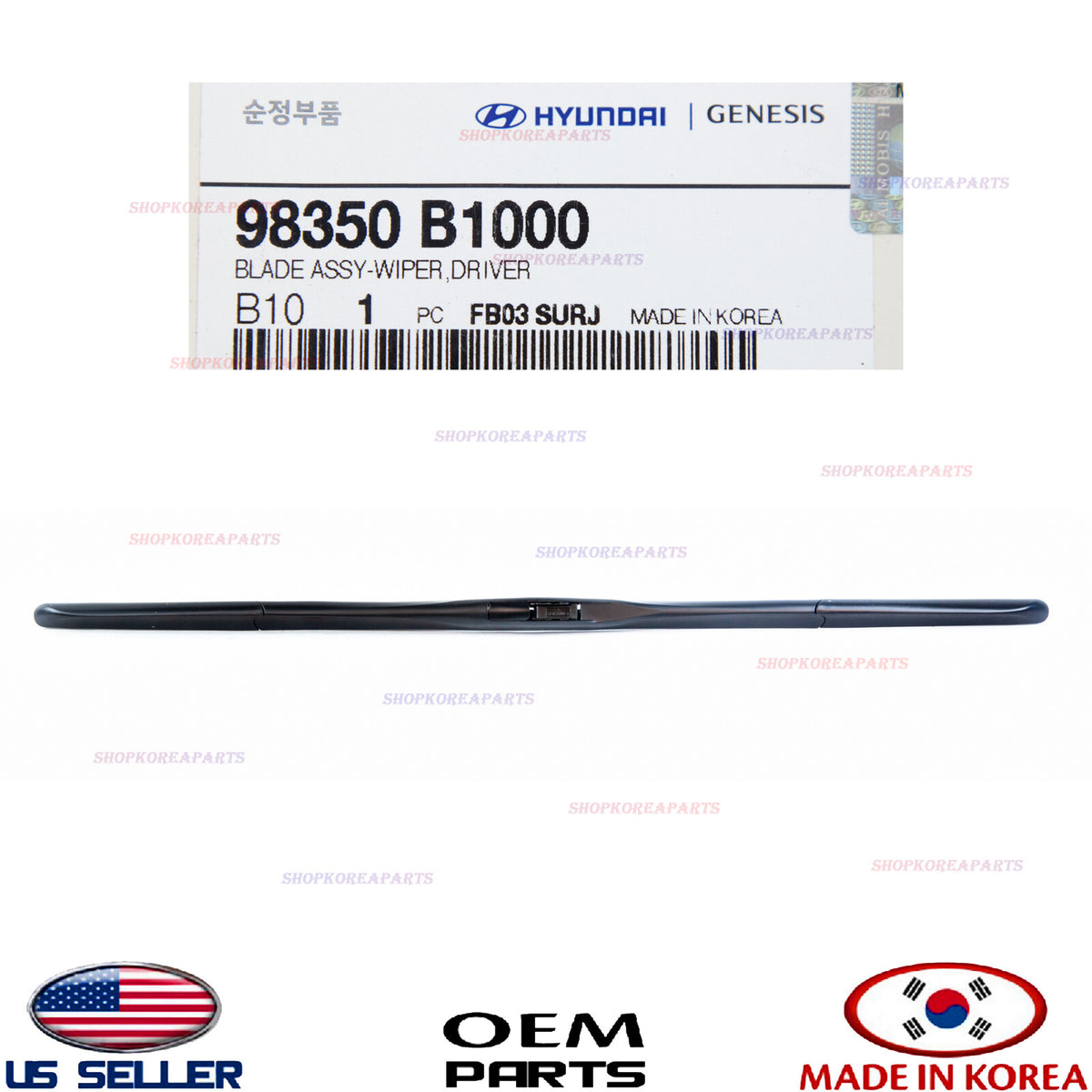 ✅GENUINE✅ Windshield Wiper Blade LEFT Driver Side Genesis GV80 G80 G90 2017-2025