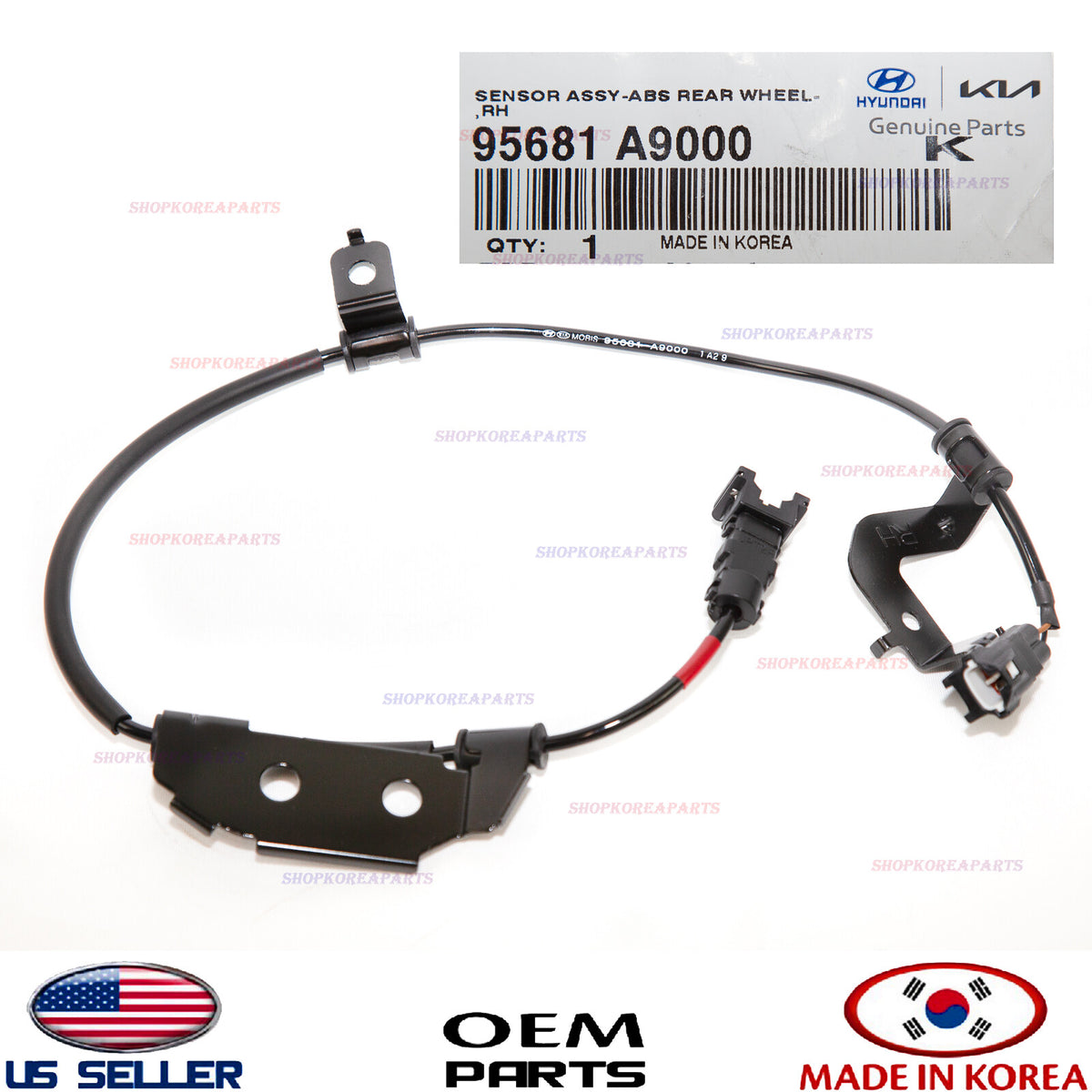 GENUINE ABS Wheel Speed Sensor Cable Rear RIGHT Passenger Side OEM SEDONA 15-21