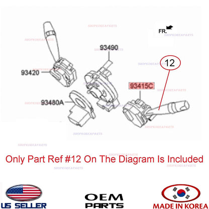 GENUINE Turn Signal & Headlight Arm Switch ⭐OEM⭐ Hyundai Getz 93410-1C200