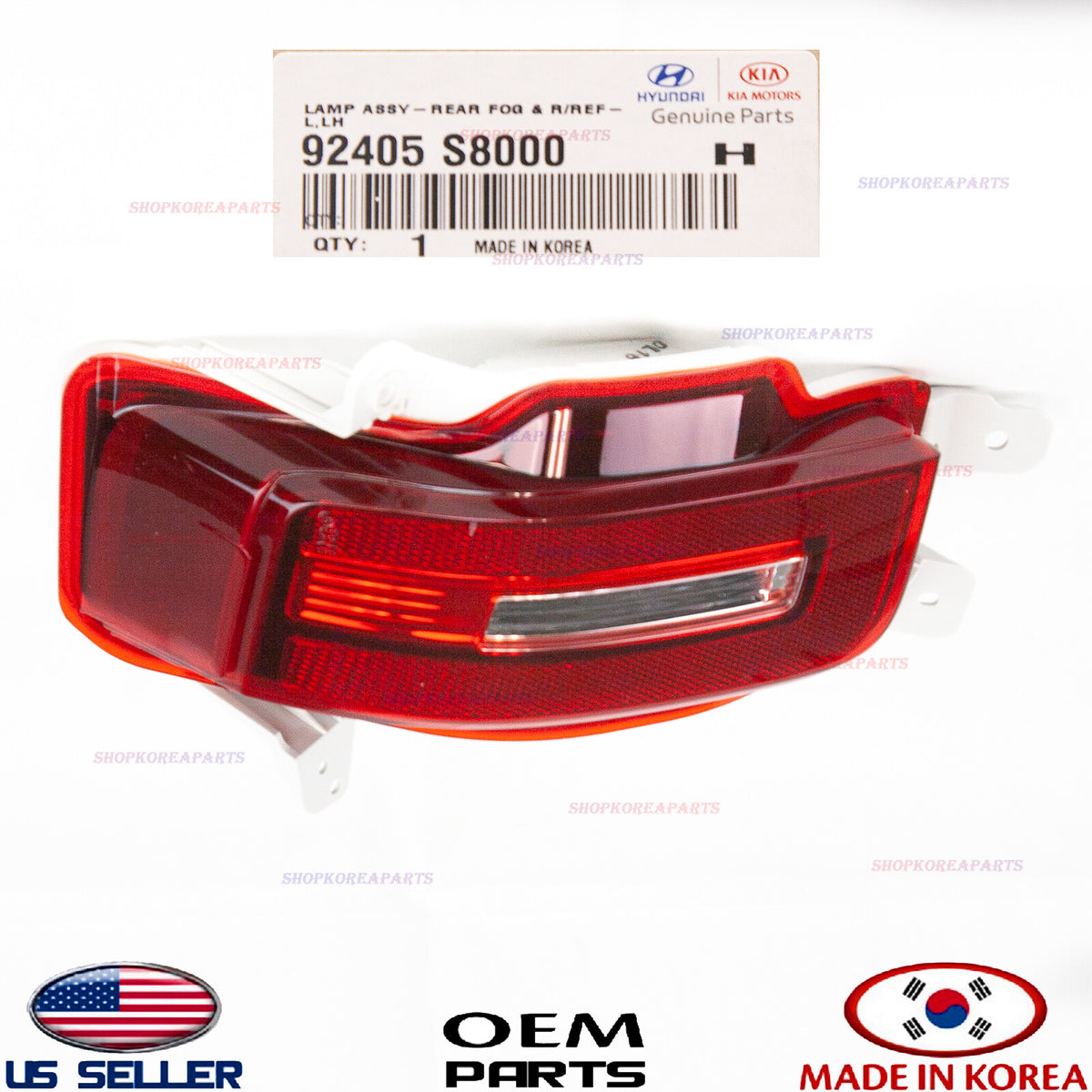 GENUINE Rear Bumper Backup Lamp Reflector LEFT Driver Side OEM Palisade 2020-22