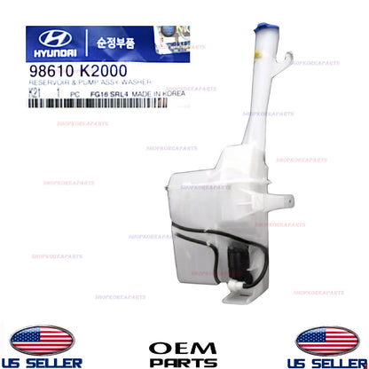GENUINE Windshield Water Reservoir Water Tank & Pump OEM 2020-2025 Hyundai Venue