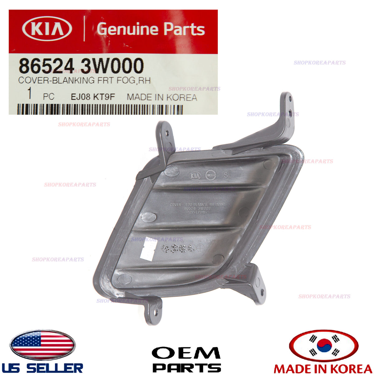 GENUINE Front Bumper Fog Lamp Cap Cover RIGHT Passenger Side OEM SPORTAGE 11-13
