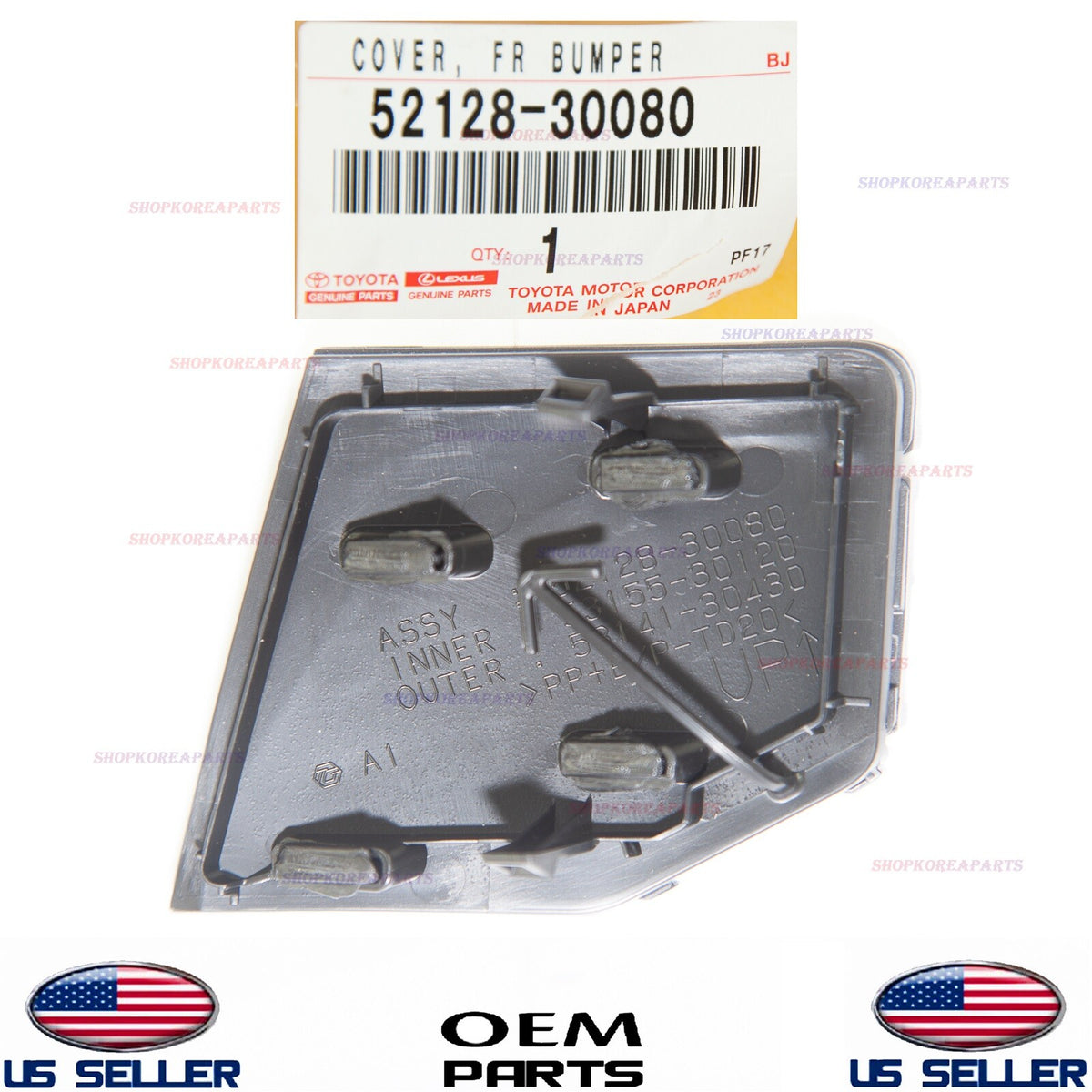 GENUINE OEM Front Bumper Tow Hook Cap Cover 2016–2020 Lexus GS F-Sport