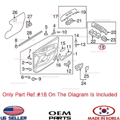 GENUINE Front LEFT Door Window Main Switch DRIVER SIDE ⭐OEM⭐ TUCSON 2010-2015