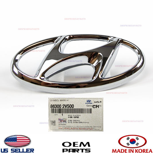 OEM GENUINE Front Grille Emblem VELOSTER TURBO 2012-17 Hyundai H Mark Nameplate