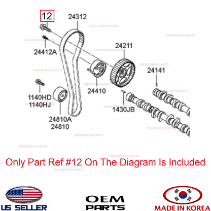 Camshaft Gear Bolt / Rear Shock Absorber Bolt OEM HYUNDAI KIA *See Compatibility