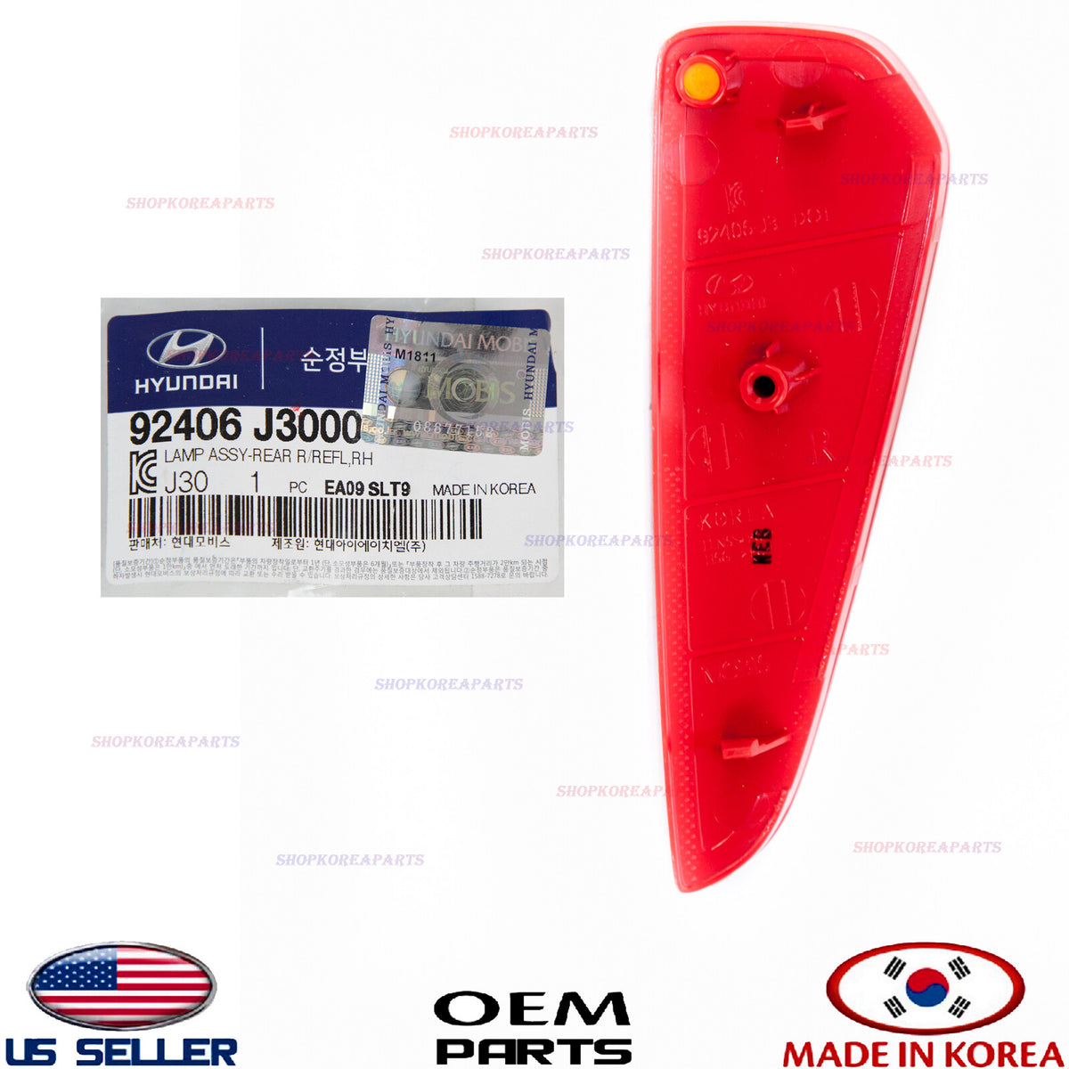 GENUINE Rear Bumper Reflector Right PASS. side ⭐OEM⭐ HYUNDAI Veloster 2019-2021