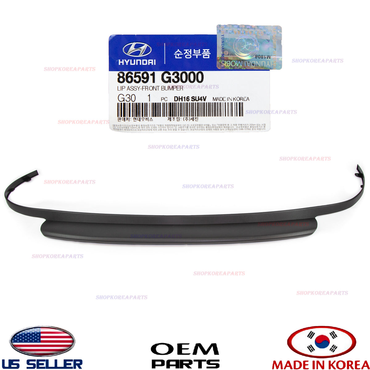 GENUINE Front Bumper Lower Deflector Lip OEM 18-20 Hyundai Elantra GT Hatchback