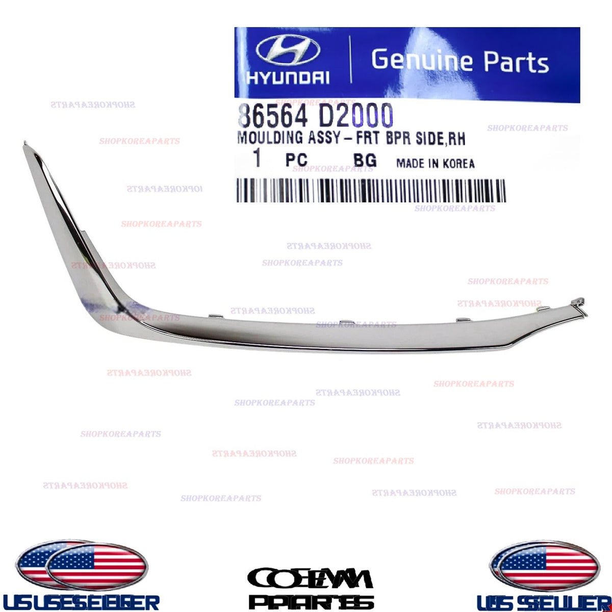 GENUINE OEM Front Bumper Lower Molding RIGHT Passenger 2017-2019 Genesis G90