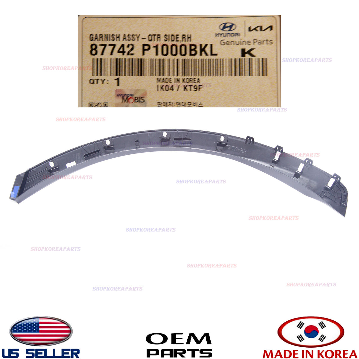 GENUINE OEM Rear Fender Wheel Arch Molding Right Passenger 2023-2026 Sportage