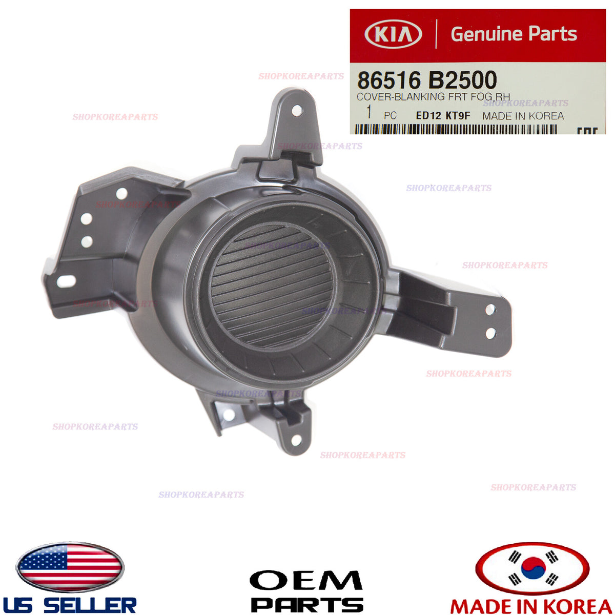 GENUINE Front Bumper Fog Lamp Cap Cover Passenger Side OEM Kia Soul Base 2017-19