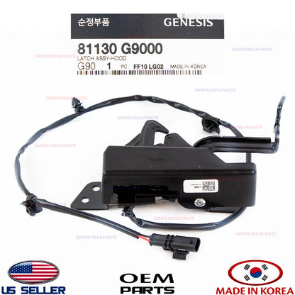 GENUINE Hood Lock Latch Assy ⭐OEM⭐ GENESIS G70 2019-2026 81130G9000