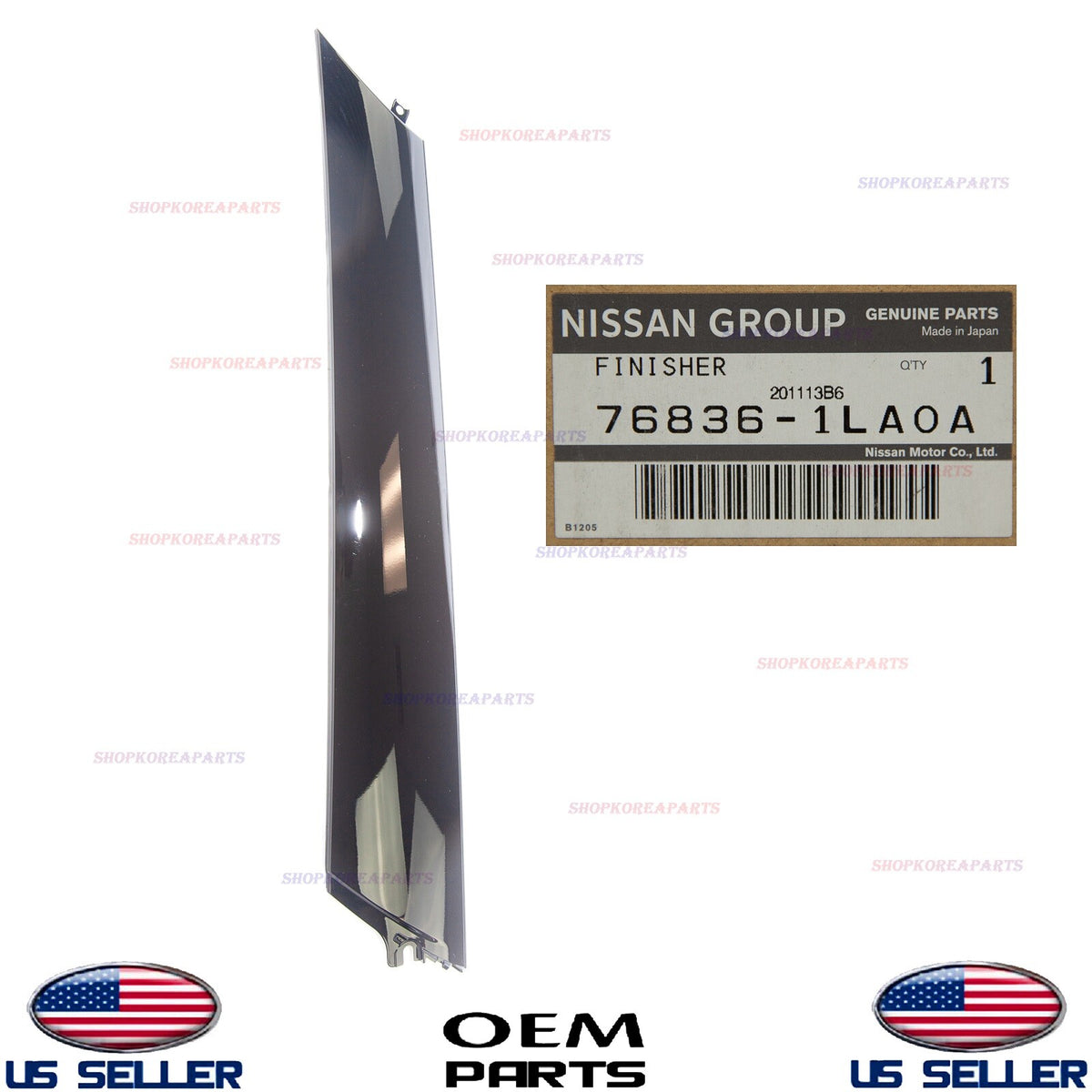 GENUINE Windshield Trim Pillar Molding RIGHT Passenger Side OEM QX56 QX80 Armada