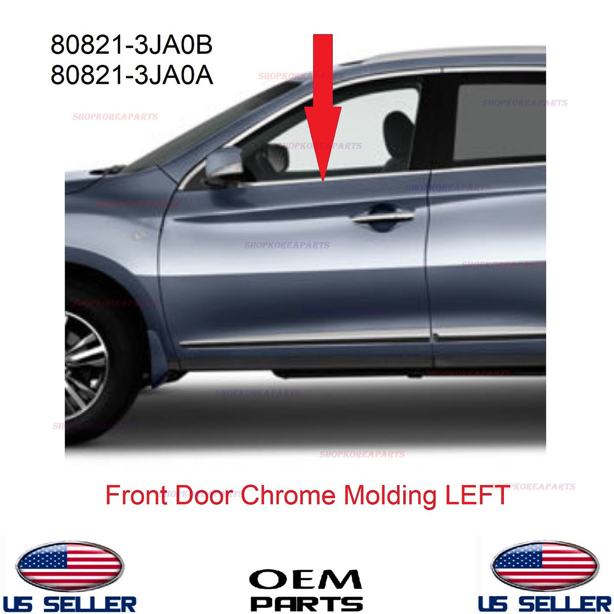 GENUINE Front Door Weatherstrip Outside LEFT ⭐OEM⭐ JX35 2013 QX60 2014-2020