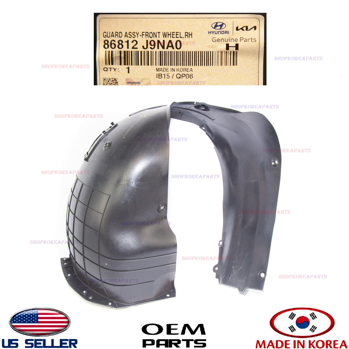 GENUINE Fender Liner Front RIGHT Passenger Side ⭐OEM⭐ Kona N-Line 2022-2023